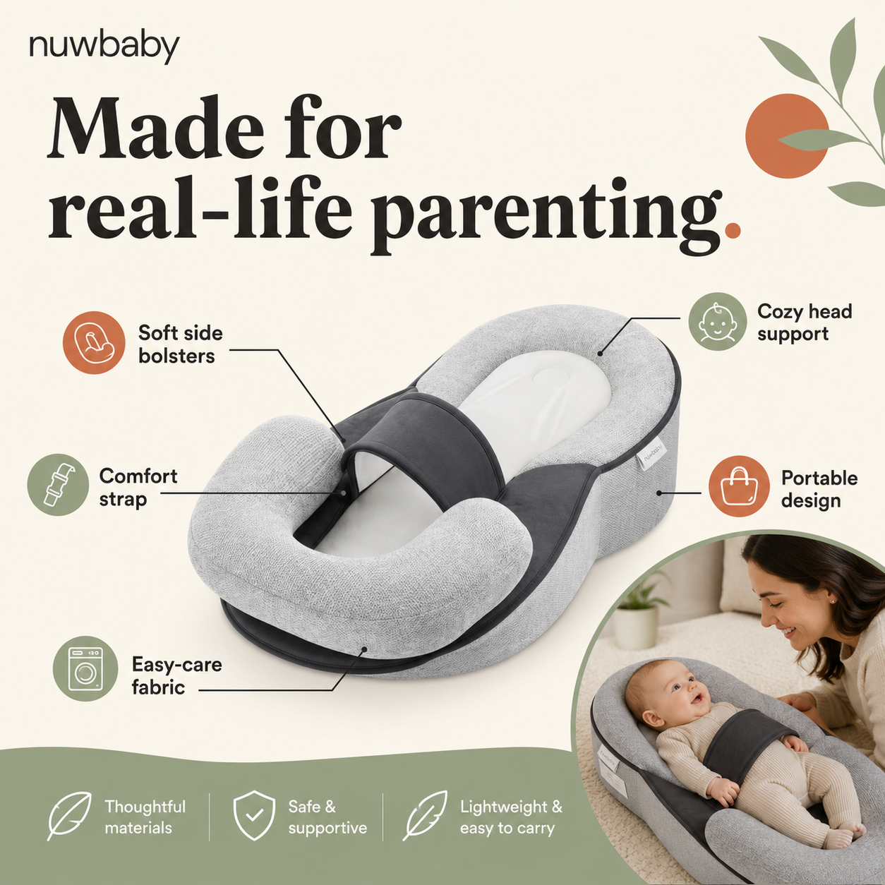 CalmCradle™ — The Anti-Reflux Feeding & Comfort Cushion