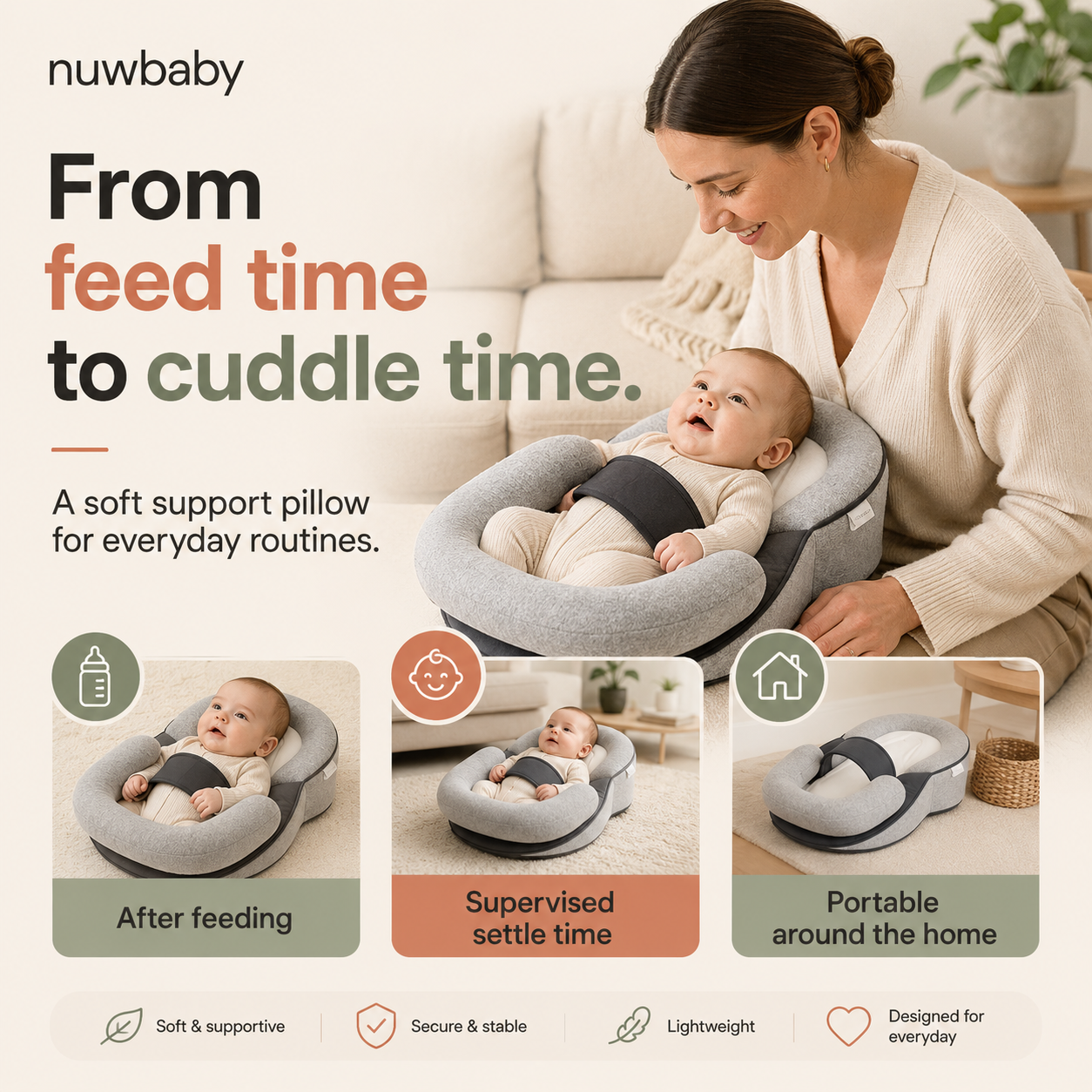 CalmCradle™ — The Anti-Reflux Feeding & Comfort Cushion